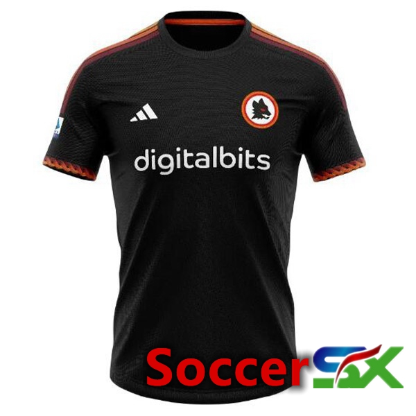 AS Roma Soccer Jersey Third Black Leaked Version 2023/2024