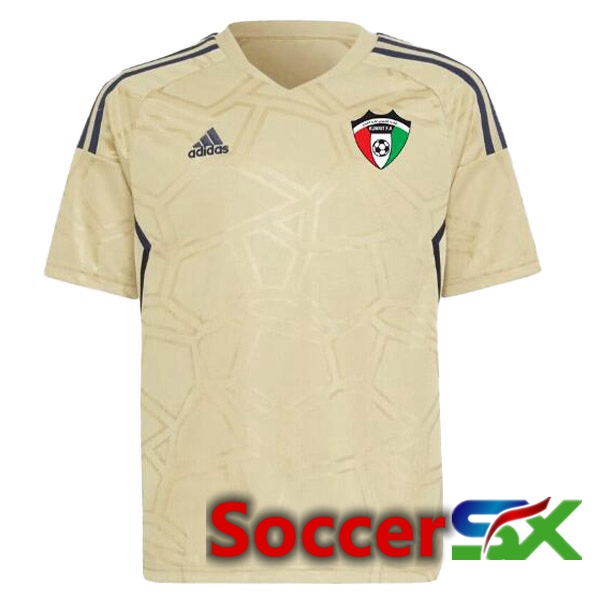 Kuwait Soccer Jersey Away Brown 2023/2024