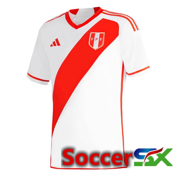 Peru Soccer Jersey Home White 2023/2024