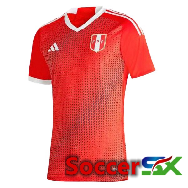 Peru Soccer Jersey Away Red 2023/2024