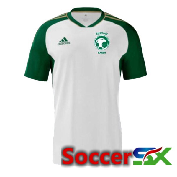 Saudi Arabia Soccer Jersey Away White 2023/2024