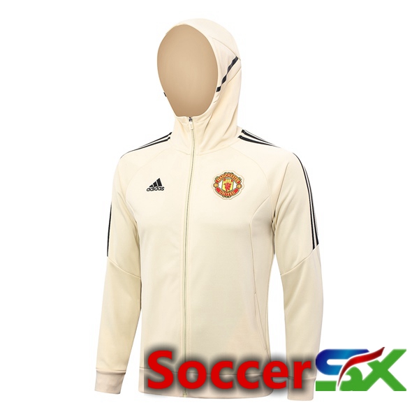 Manchester United Training Jacket Hoodie Brown 2023/2024