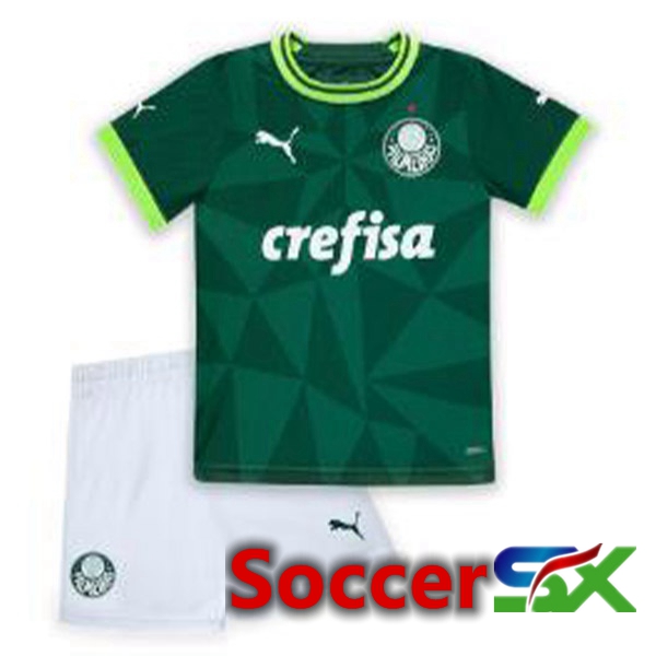 Palmeiras Kids Soccer Jersey Home Green 2023/2024