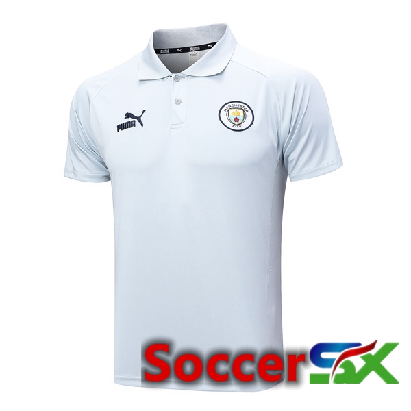 Manchester City Soccer Polo White 2023/2024