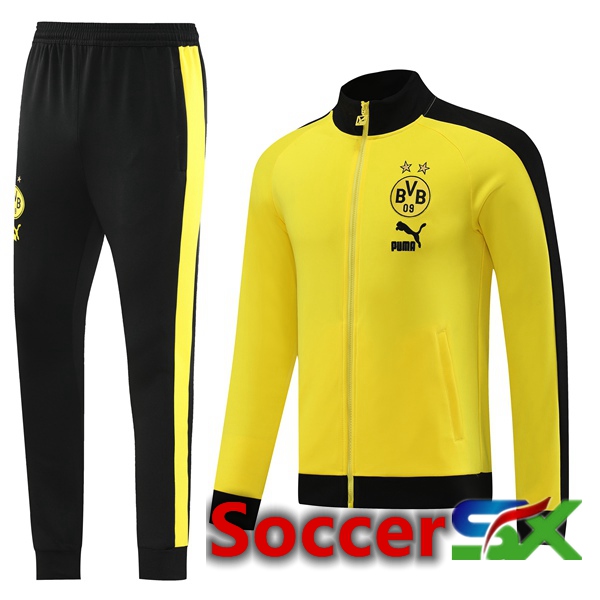 Dortmund BVB Training Jacket Suit Yellow 2023/2024