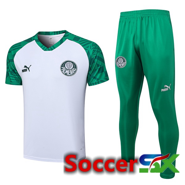 Palmeiras Training T Shirt + Pants White 2023/2024