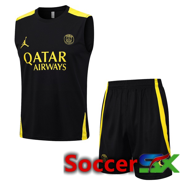 Paris PSG Soccer Vest + Shorts Black 2023/2024