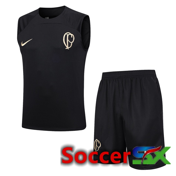 Corinthians Soccer Vest + Shorts Black 2023/2024