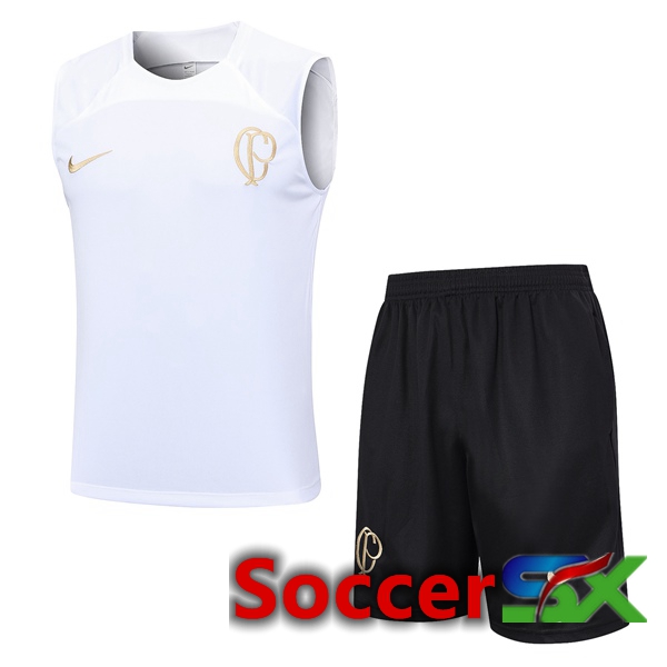 Corinthians Soccer Vest + Shorts White 2023/2024
