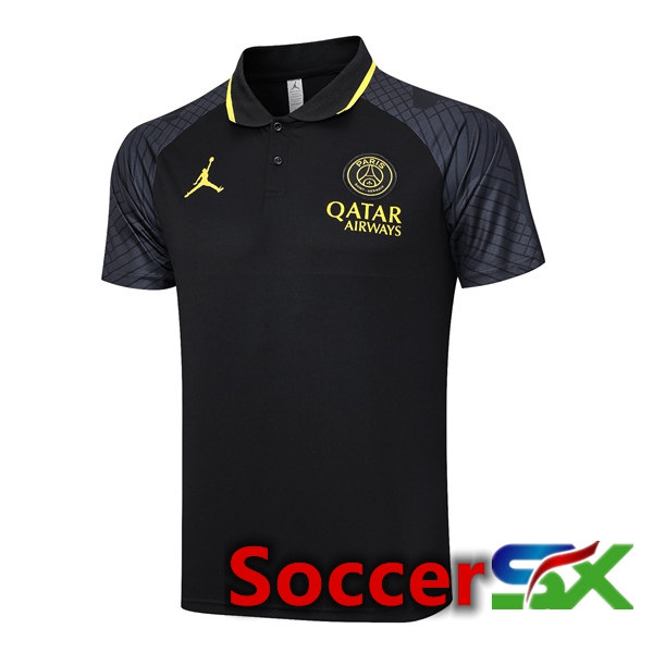 Paris PSG Soccer Polo Black 2023/2024