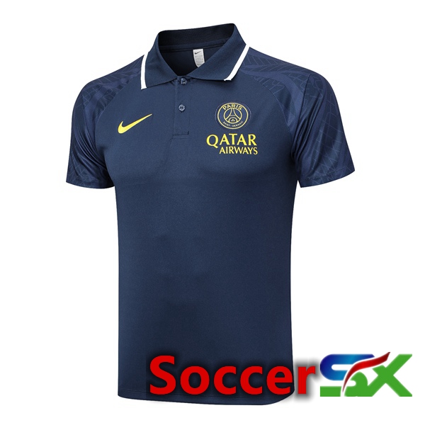 Paris PSG Soccer Polo Royal Blue 2023/2024