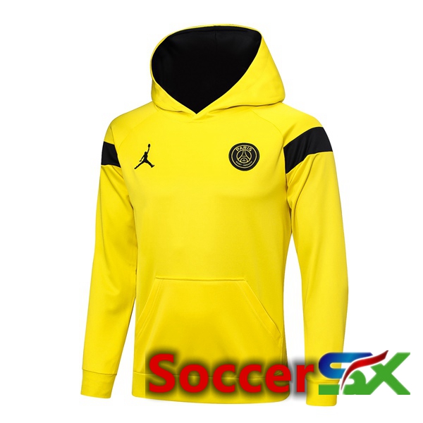 Paris PSG Training Sweatshirt Hoodie Yellow 2023/2024