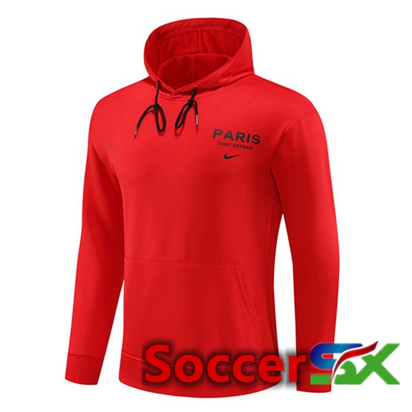 Paris PSG Training Sweatshirt Hoodie Red 2023/2024