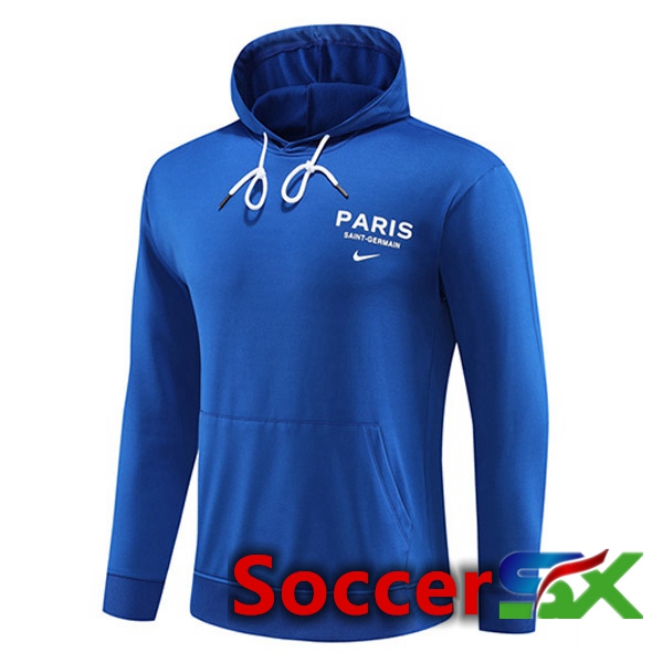 Paris PSG Training Sweatshirt Hoodie Blue 2023/2024