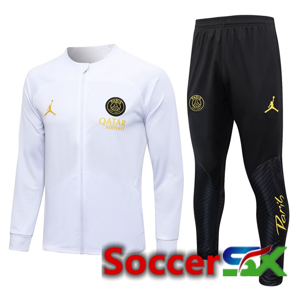 Paris PSG Training Jacket Suit White 2023/2024