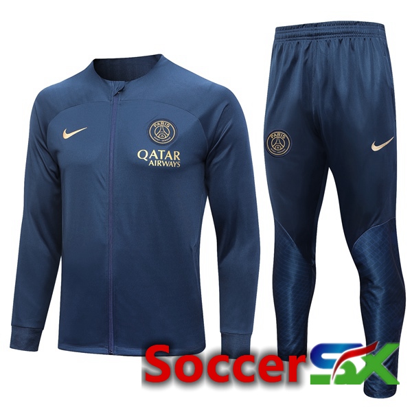 Paris PSG Training Jacket Suit Blue 2023/2024