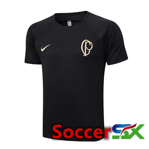 Corinthians Training T Shirt Black 2023/2024