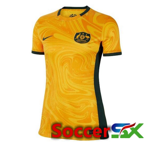 Australia Womens Soccer Jersey Home Orange 2023/2024