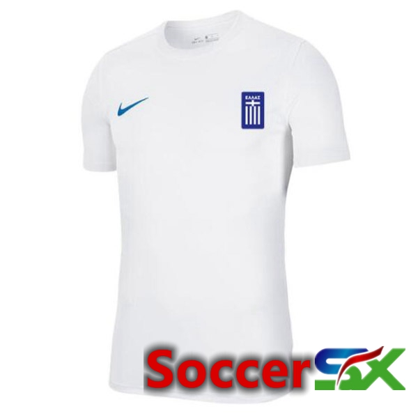 Greece Soccer Jersey Away White 2023/2024