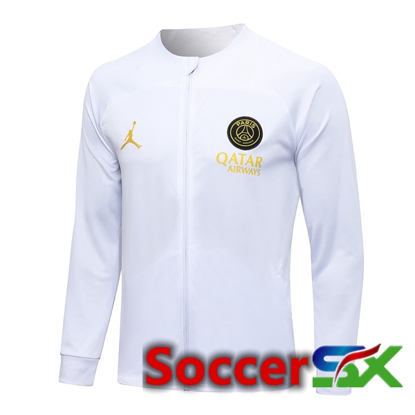 Paris PSG Training Jacket White 2023/2024