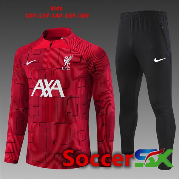 FC Liverpool Kids Training Tracksuit Suit Red 2023/2024