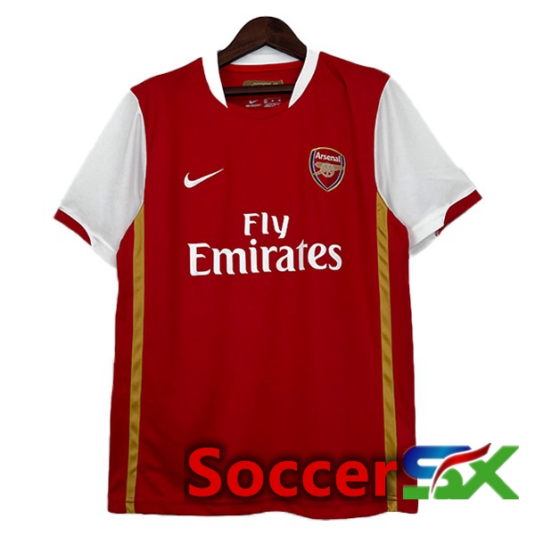 Arsenal Retro Soccer Jersey Home Red 2006-2008