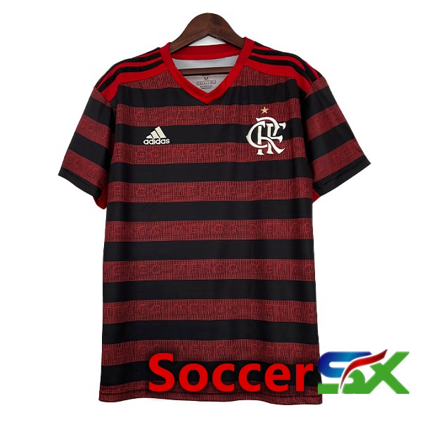 Flamengo Retro Soccer Jersey Home Red Black 2019-2020