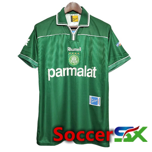Palmeiras Retro Soccer Jersey 100th Anniversary Black Green