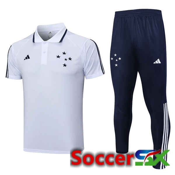 Cruzeiro EC Soccer Polo + Pants White 2023/2024