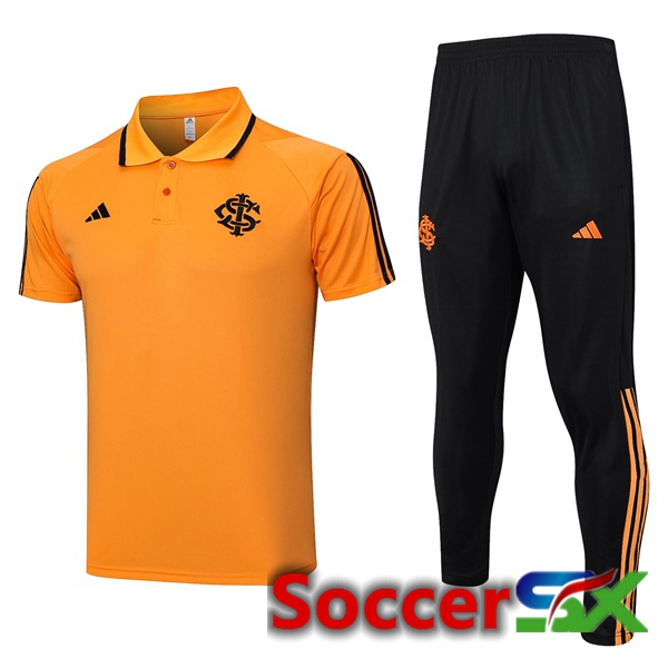 SC Internacional Soccer Polo + Pants Orange 2023/2024