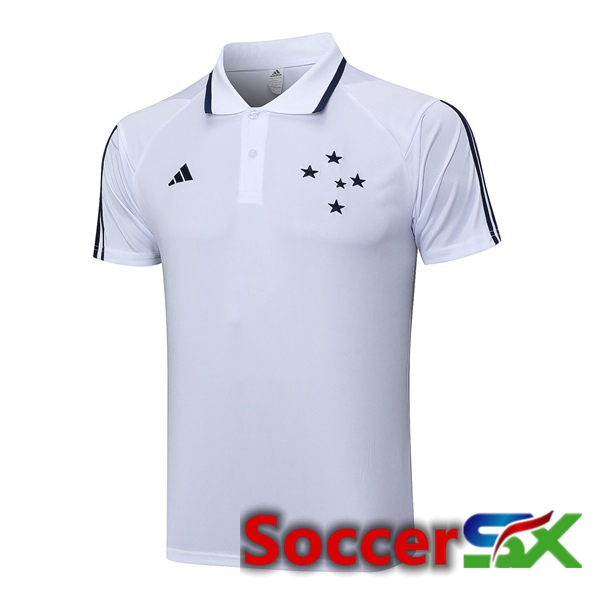Cruzeiro EC Soccer Polo White 2023/2024
