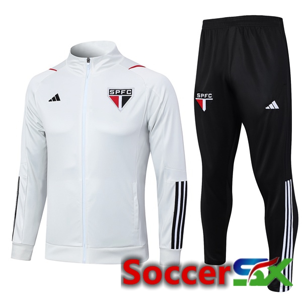 Sao Paulo FC Training Jacket Suit White 2023/2024