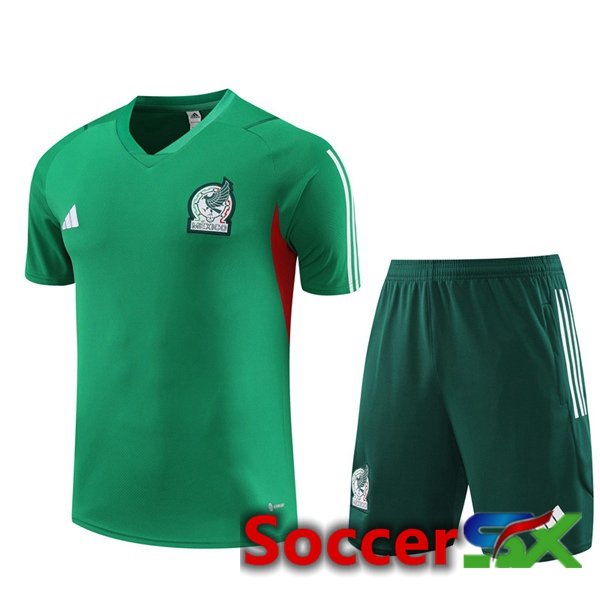 Mexico Training T Shirt + Shorts Green 2023/2024