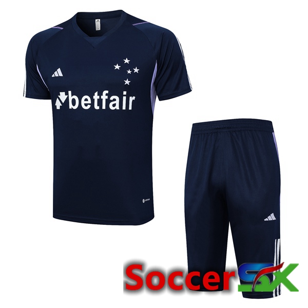 Cruzeiro EC Training T Shirt + Shorts Royal Blue 2023/2024