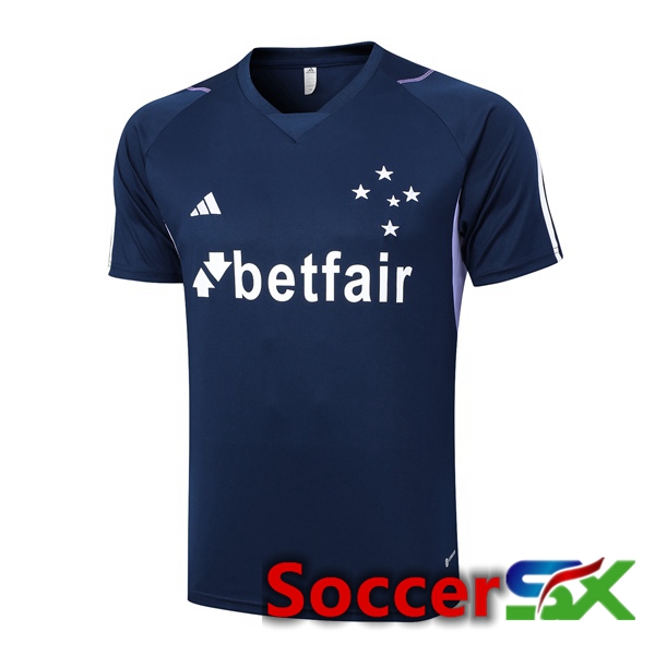 Cruzeiro EC Training T Shirt Royal Blue 2023/2024