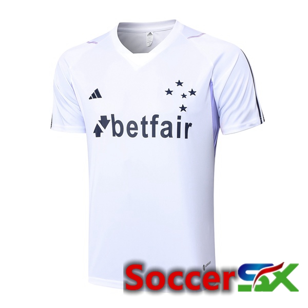 Cruzeiro EC Training T Shirt White 2023/2024