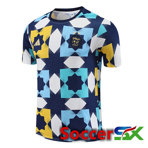 Algeria Training T Shirt White Blue 2023/2024