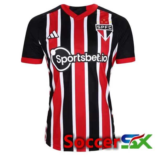 Sao Paulo FC Soccer Jersey Away Black Red 2023/2024