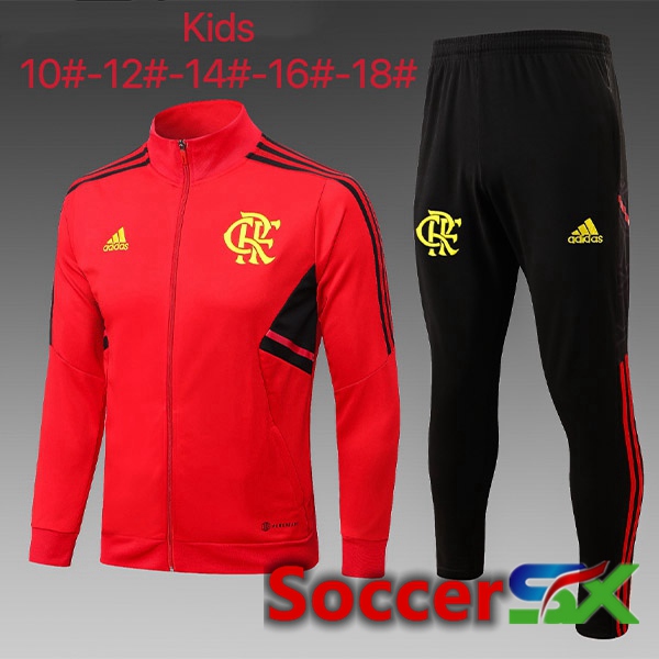 Flamengo Kids Training Jacket Suit Red 2023/2024