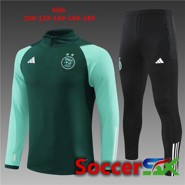 Algeria Kids Training Tracksuit Suit Green 2023/2024