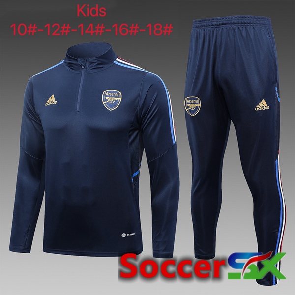 Arsenal Kids Training Tracksuit Suit Royal Blue 2023/2024