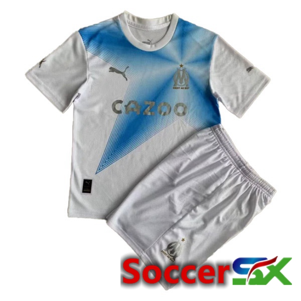 Marseille OM Kids 30th Anniversary Edition White Blue 2022/2023