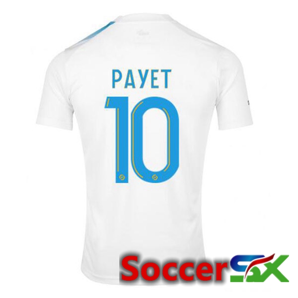 Marseille OM (PAYET 10) Soccer Jersey 30th Anniversary Edition White Blue 2022/2023