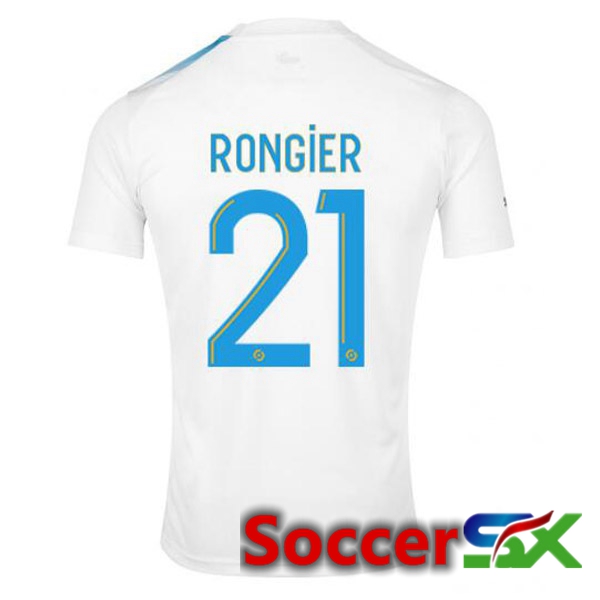 Marseille OM (RONGIER 21) Soccer Jersey 30th Anniversary Edition White Blue 2022/2023