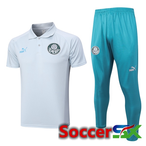 Palmeiras Soccer Polo + Pants Grey 2023/2024