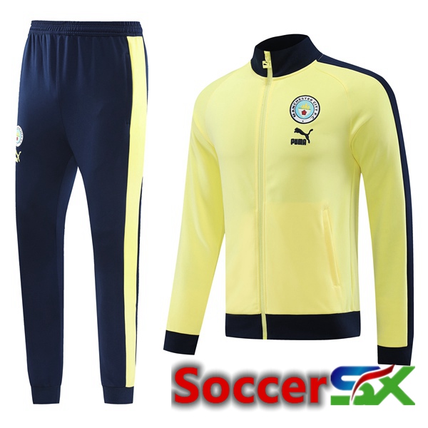 Manchester City Training Jacket Suit Yellow 2023/2024