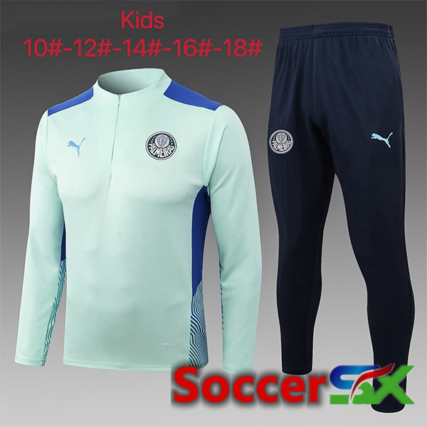 Palmeiras Kids Training Tracksuit Suit Green 2023/2024