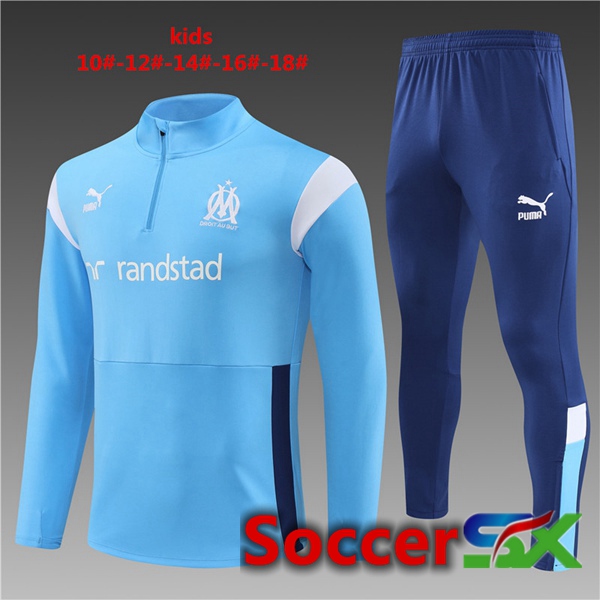 Marseille OM Kids Training Tracksuit Suit Blue 2023/2024