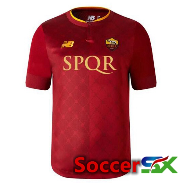 AS Roma Soccer Jersey Home SPQR Red 2022/2023