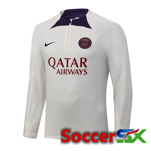 Paris PSG Training Sweatshirt White 2023/2024